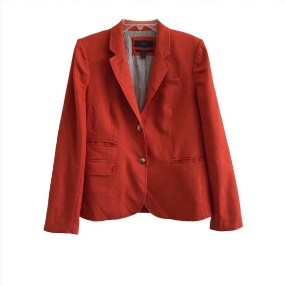 J. Crew Schoolboy Wool Blazer Rust